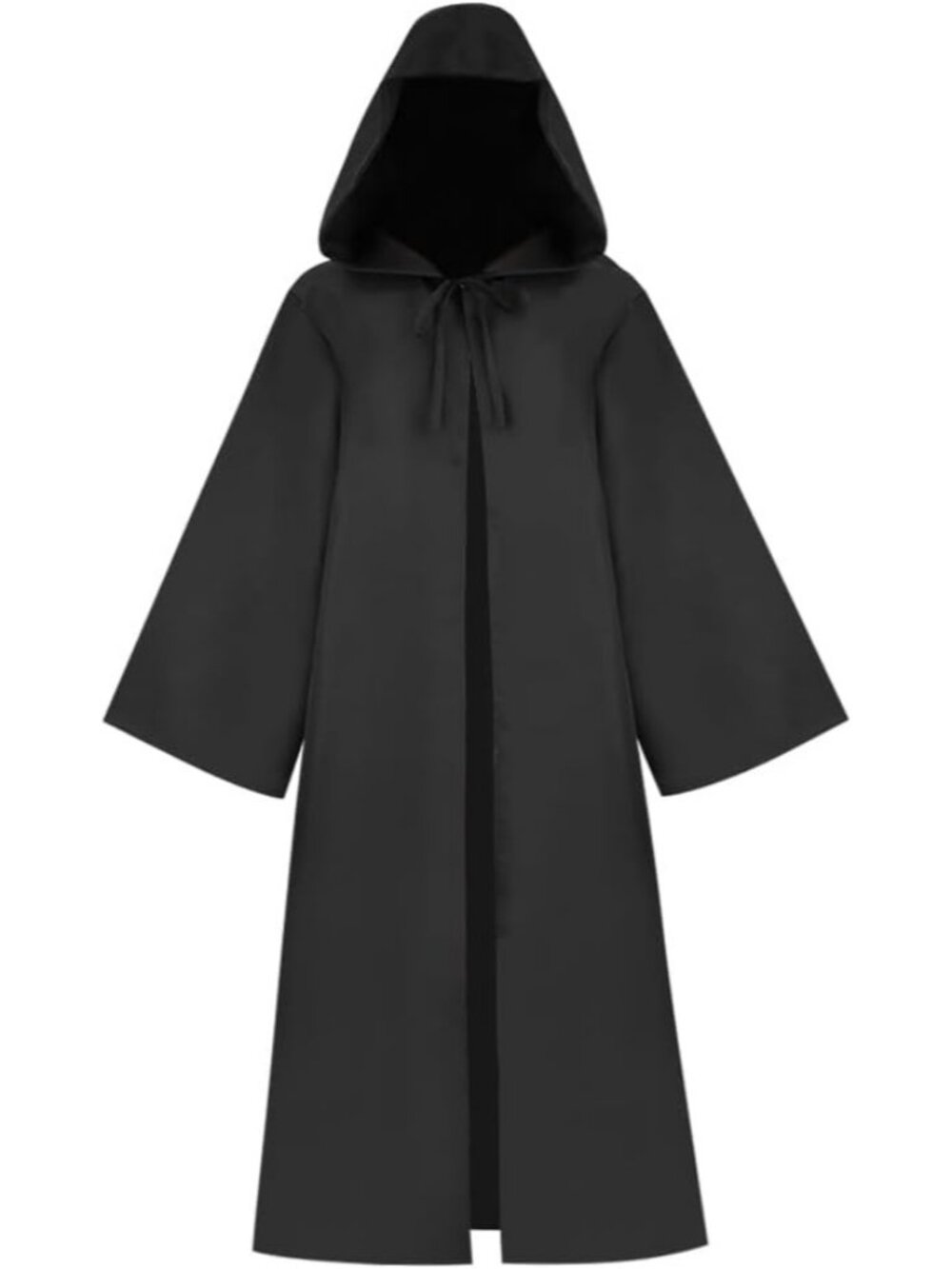 Men's Black Classic Christmas Party Cosplay Hooded Cloak Halloween Costume